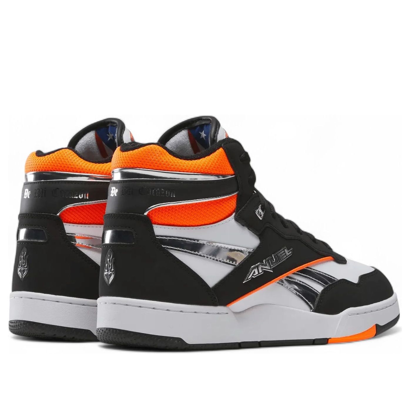 Reebok x Anuel AA BB 4000 II Mid Retro 'Black White Chrome' 100239410