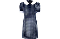 MIU MIU SS22 Short Sleeved Dress Women's Blue