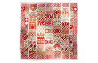 HERMES Silk Scarves Women's Red