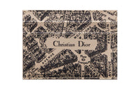 DIOR Smooth Cow Leather Card Holder Women's Beige/Black