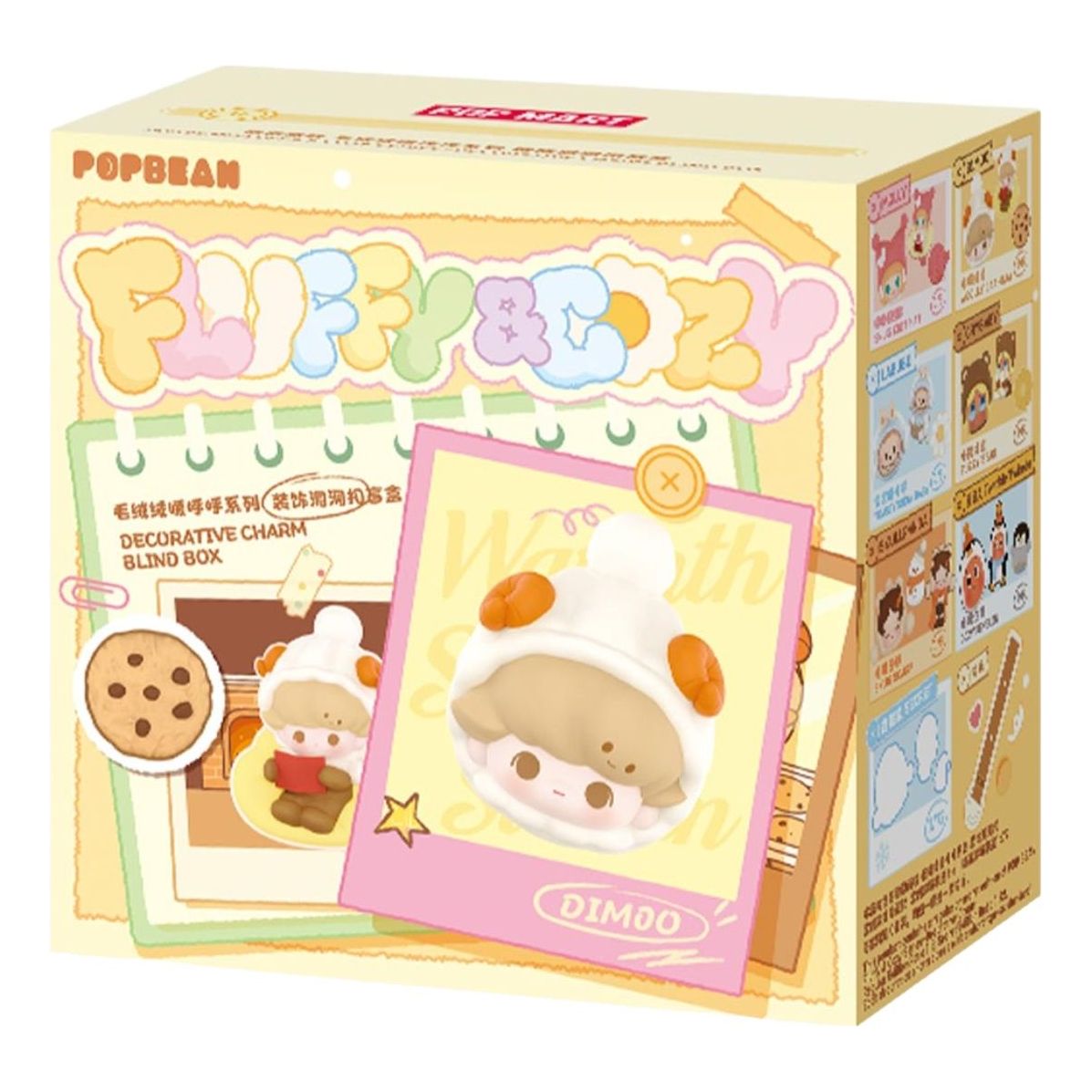 Pop Mart Pop Bean Fluffy and Cozy Decorative Charm Sealed Case (1 Blind Box) PPMT-2511-0059-1011188276