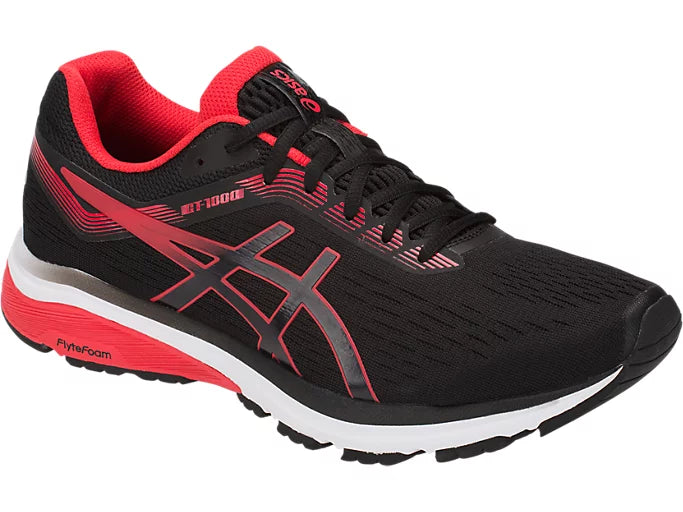 ASICS GT-1000 7 Running Sneakers 'Black Red' 1011A042-002