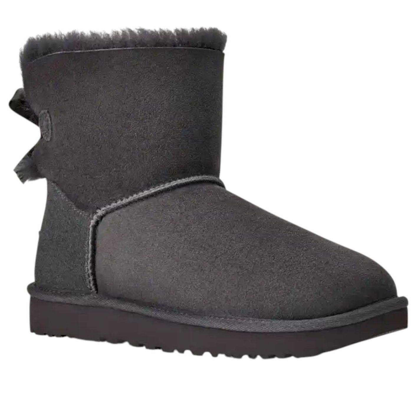 (WMNS) UGG Mini Bailey Bow II 'Obsidian' 1016501-OBS
