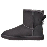 (WMNS) UGG Mini Bailey Bow II 'Obsidian' 1016501-OBS