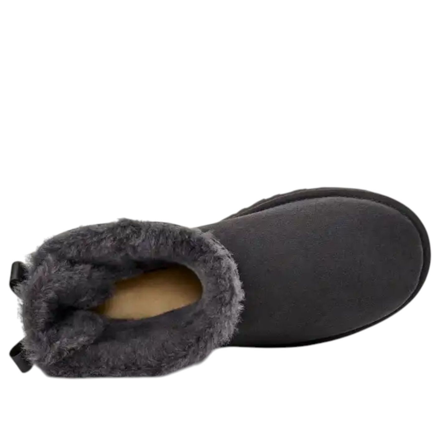 (WMNS) UGG Mini Bailey Bow II 'Obsidian' 1016501-OBS