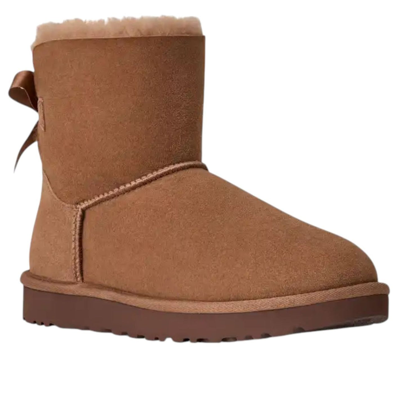 (WMNS) UGG Mini Bailey Bow II 'Rocky Oak' 1016501-RYK