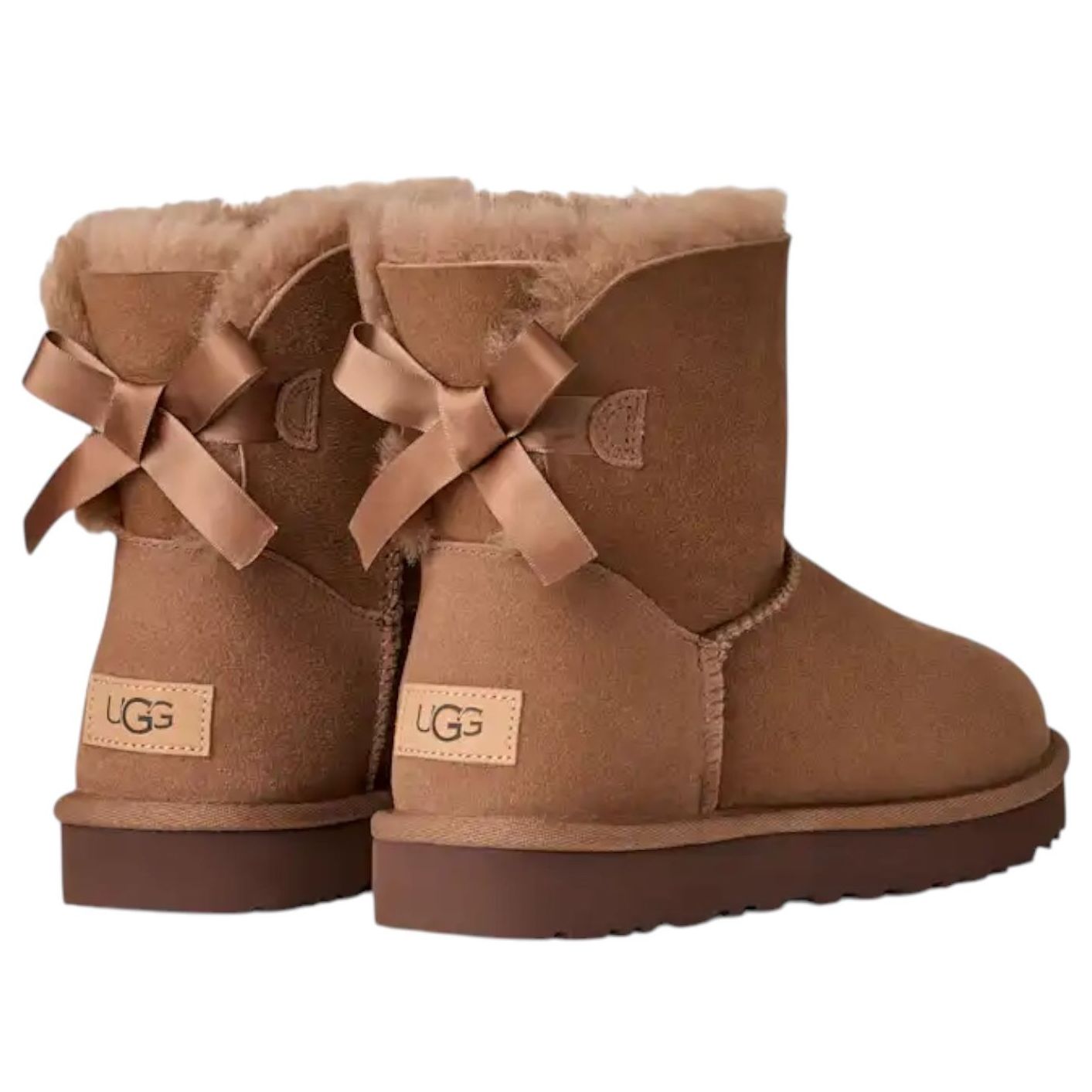 (WMNS) UGG Mini Bailey Bow II 'Rocky Oak' 1016501-RYK