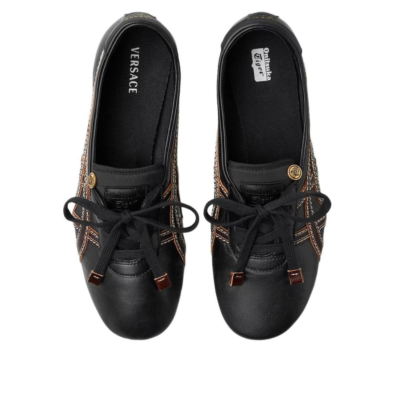 VERSACE x Onitsuka Tiger Tai-Chi Sakura Nappa 'Black Brown' 1024594-1A17737-2BQ8J