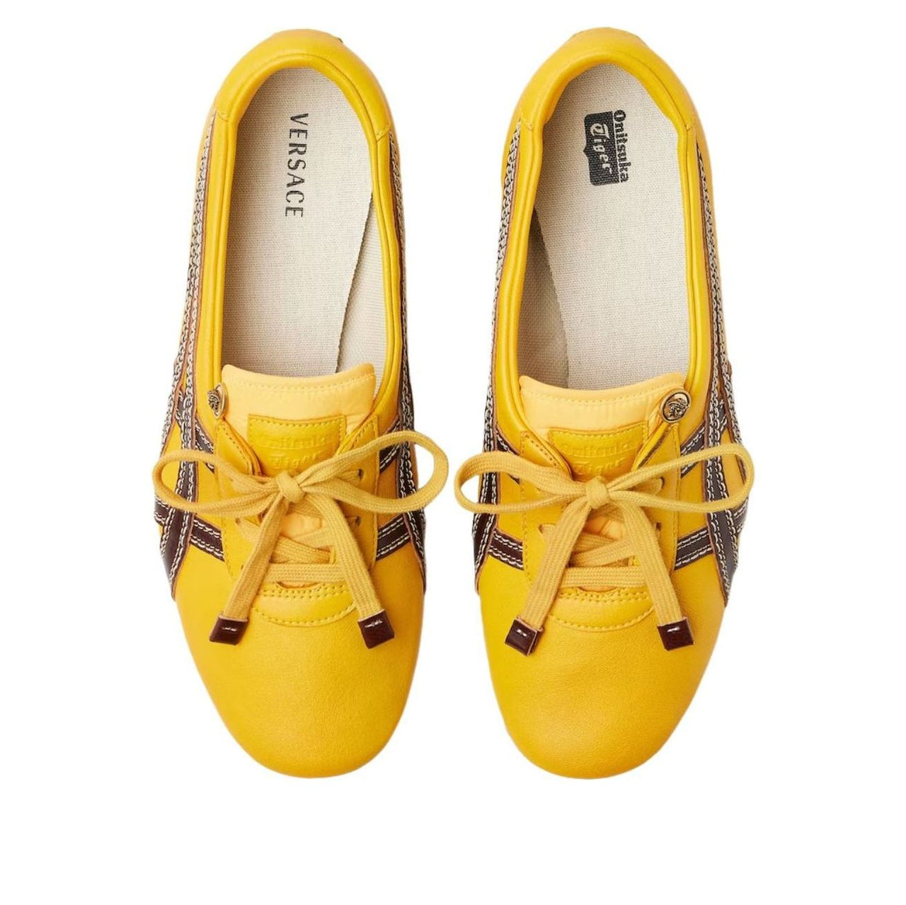 VERSACE x Onitsuka Tiger Tai-Chi Sakura Nappa 'Brown Yellow' 1024594-1A17737-2YD5J