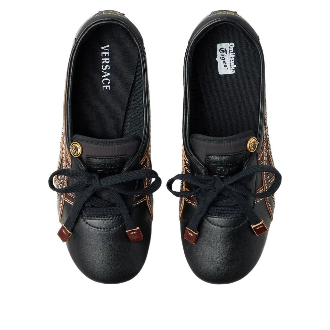 (WMNS) VERSACE x Onitsuka Tiger Tai-Chi Sakura Nappa 'Black Brown' 1025116-1A17737-2BQ8J