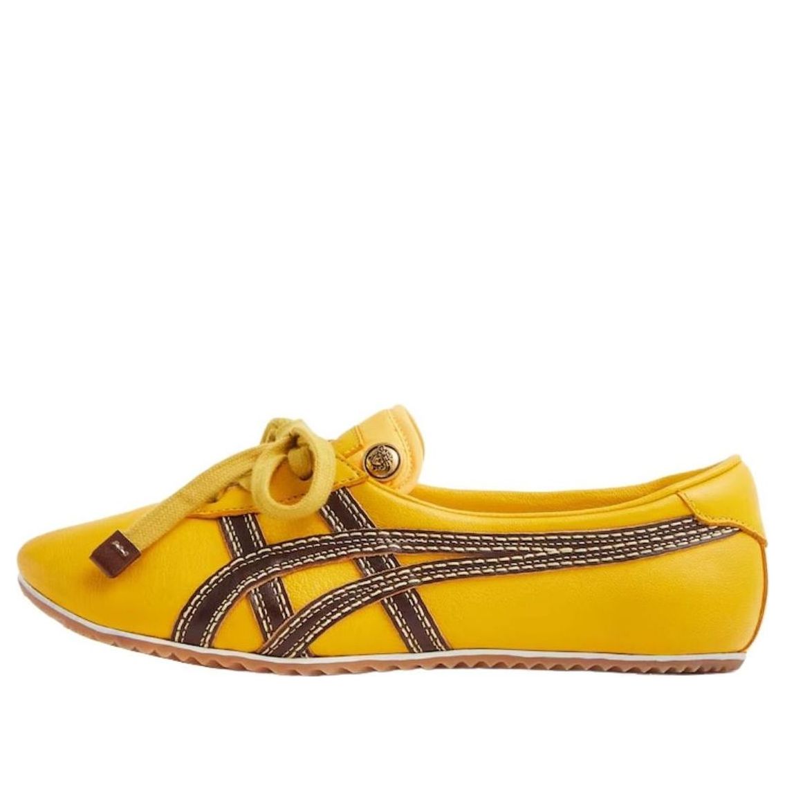 (WMNS) VERSACE x Onitsuka Tiger Tai-Chi Sakura Nappa 'Brown Yellow' 1025116-1A17737-2YD5J