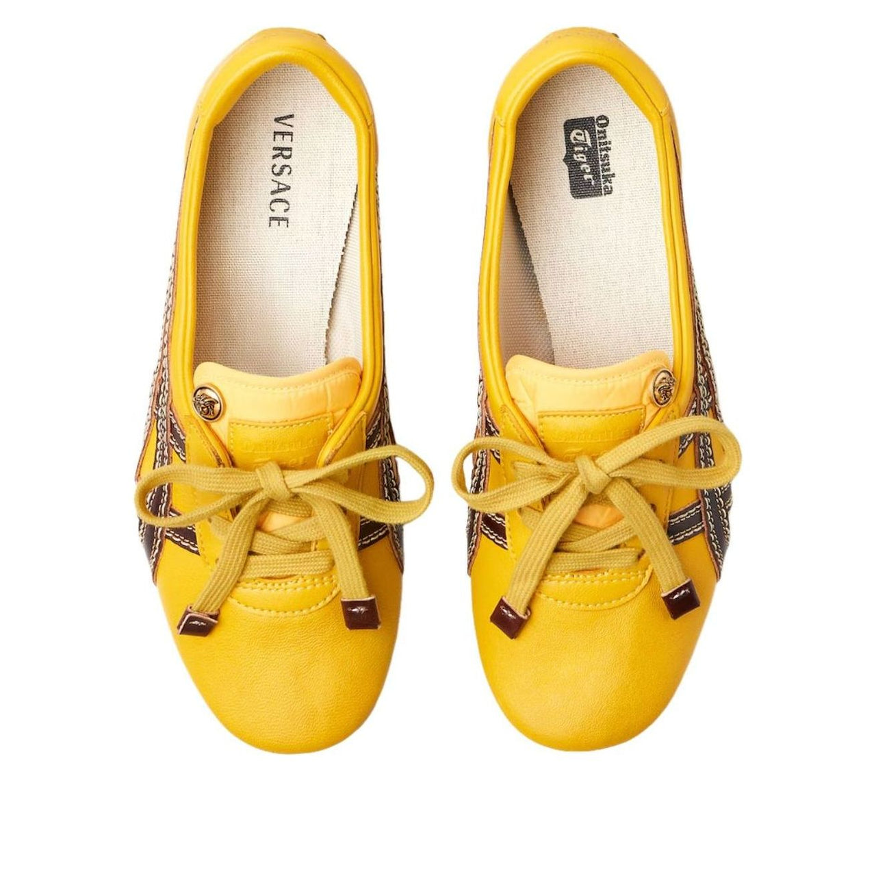 (WMNS) VERSACE x Onitsuka Tiger Tai-Chi Sakura Nappa 'Brown Yellow' 1025116-1A17737-2YD5J