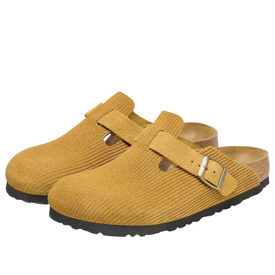 Birkenstock Boston Suede Embossed Clogs 'Cork Brown' 10261551