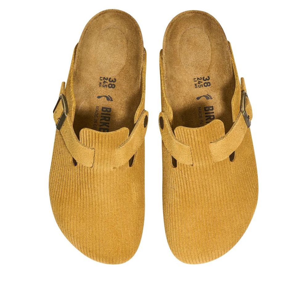 Birkenstock Boston Suede Embossed Clogs 'Cork Brown' 10261551