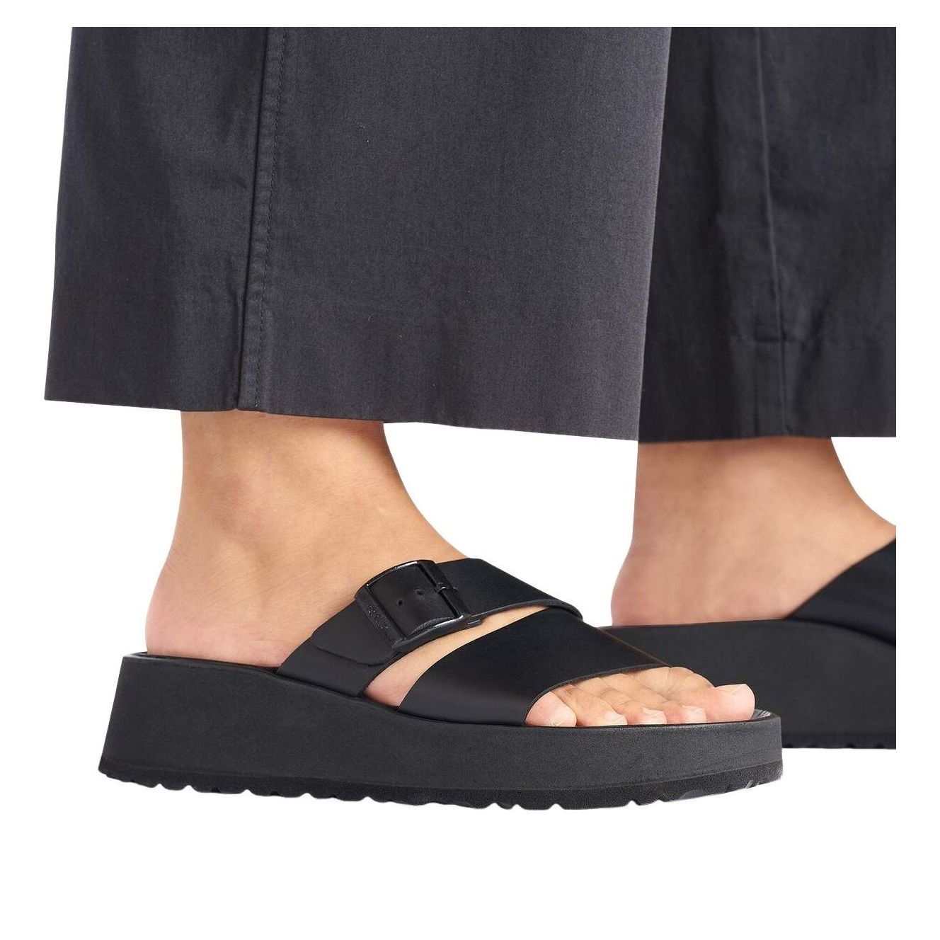 (WMNS) Birkenstock Almina Leather 'Black' 1026872