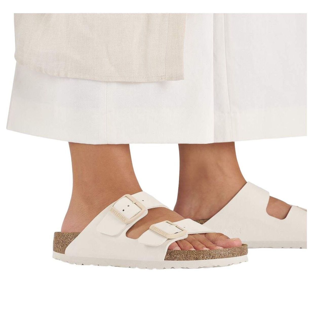 Birkenstock Arizona Birko-Flor 'Eggshell' 1027346