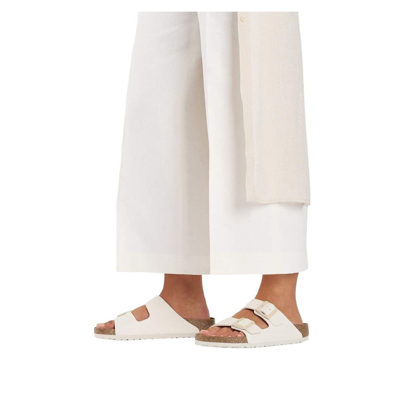 Birkenstock Arizona Birko-Flor 'Eggshell' 1027346