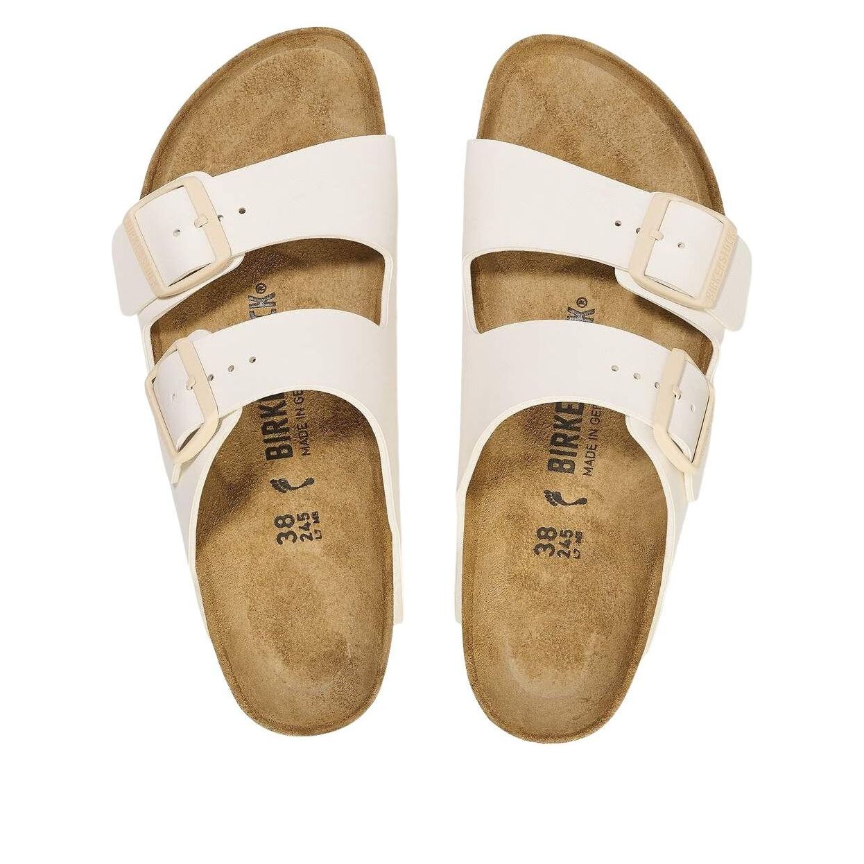 Birkenstock Arizona Birko-Flor 'Eggshell' 1027346