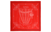 HERMES Knit Scarves Women's Red
