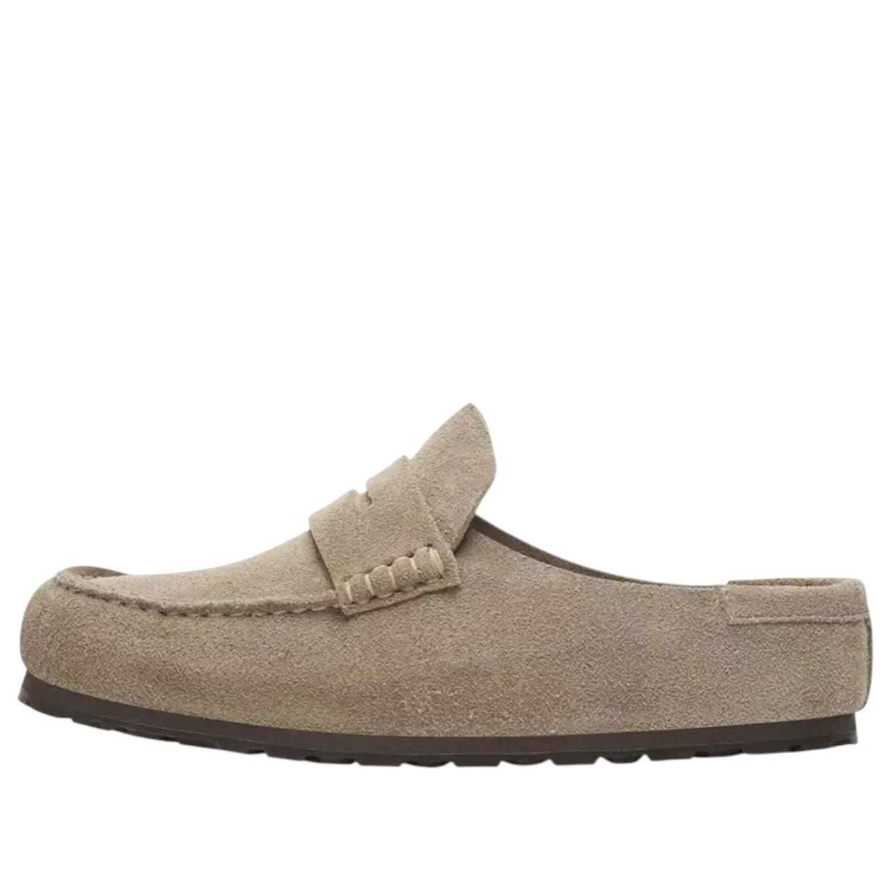 Birkenstock Naples Wrapped Suede Leather 'Taupe' 1029675