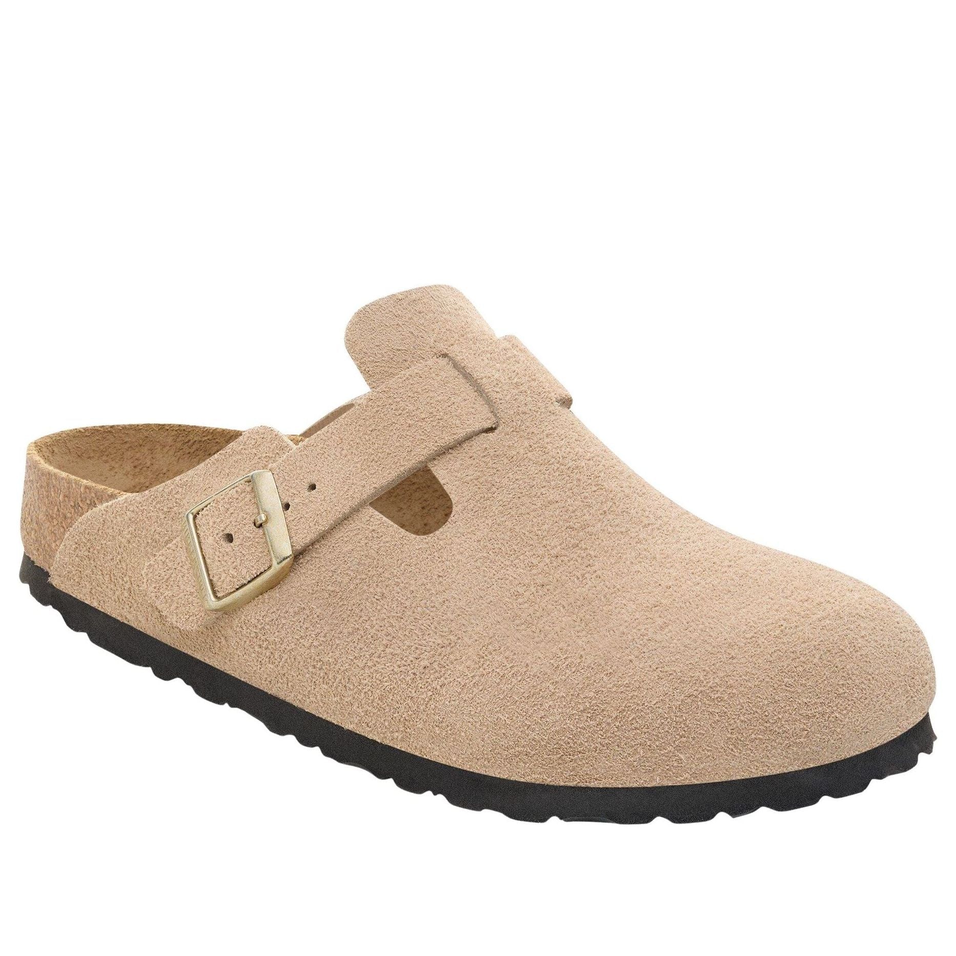 Birkenstock Boston Suede Leather 'Sandcastle' 1030855