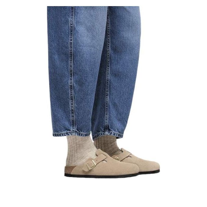 Birkenstock Boston Suede Leather 'Sandcastle' 1030855