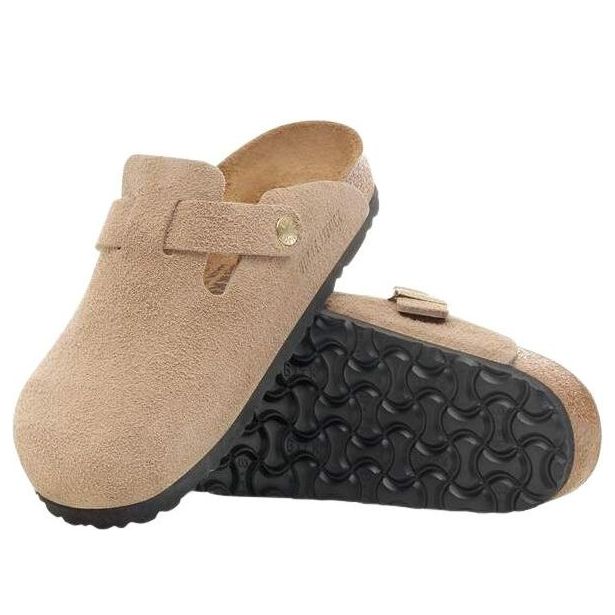 Birkenstock Boston Suede Leather 'Sandcastle' 1030855