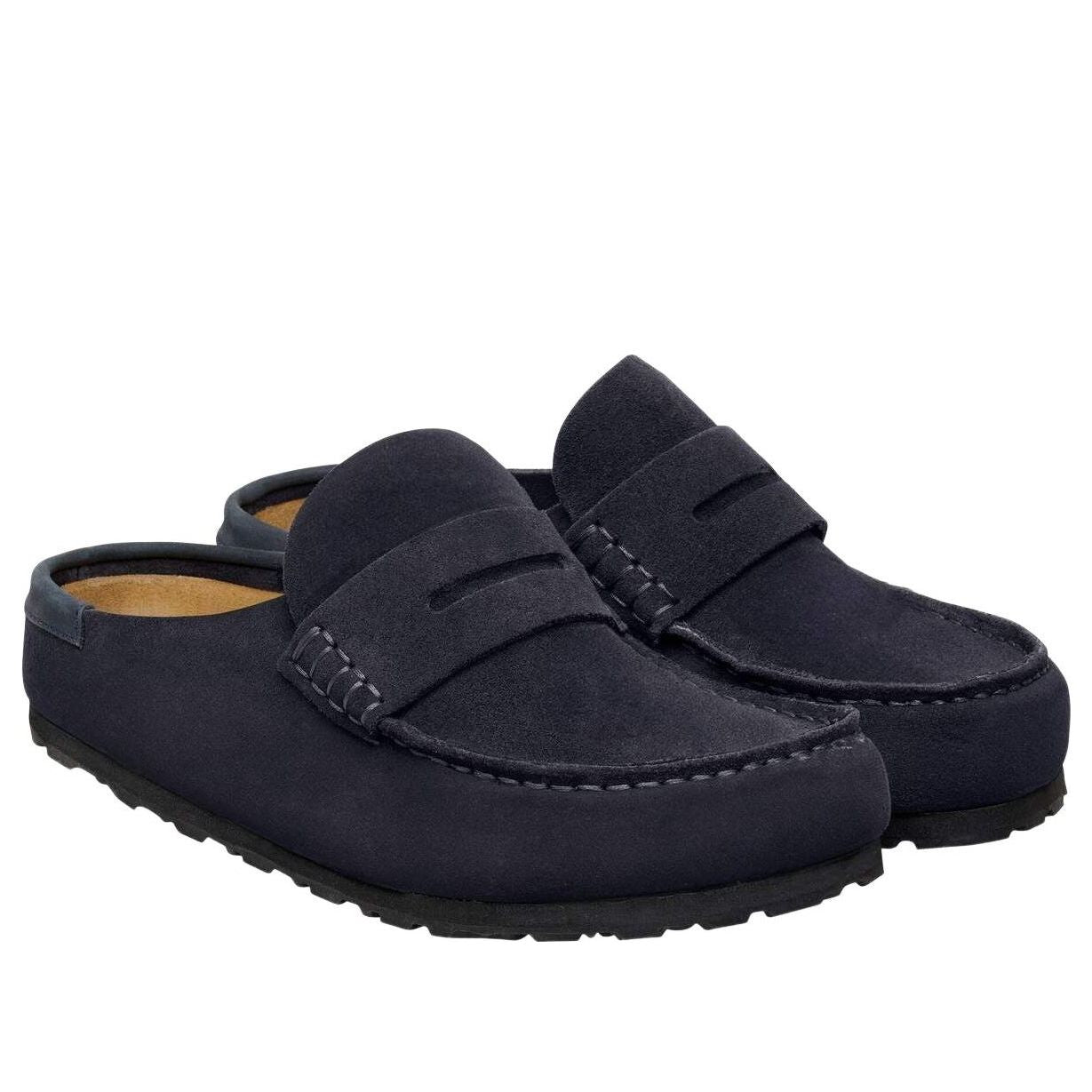 Birkenstocks Naples Wrapped Suede Nubuck 'Midnight Blue' 1032121