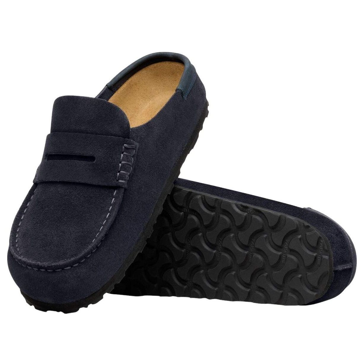 Birkenstocks Naples Wrapped Suede Nubuck 'Midnight Blue' 1032121