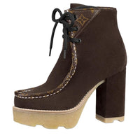 LOUIS VUITTON Ankle Boots Women's Brown