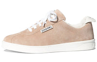 CHANEL Suede Street Stylish Skateboarding Shoes Women's Deep Pink