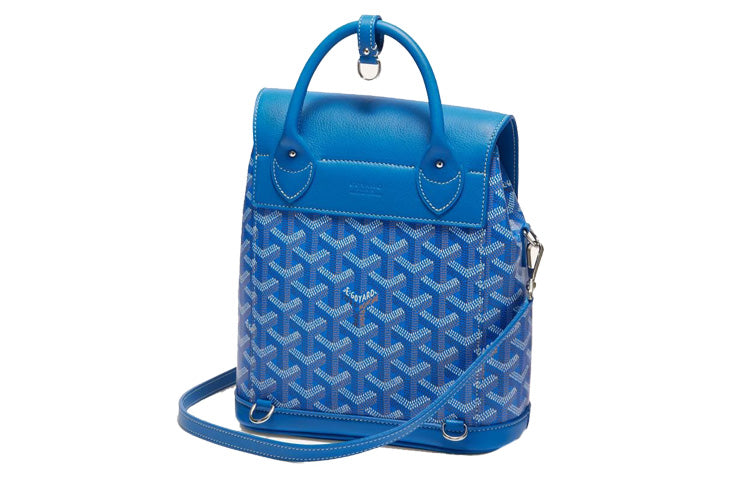 GOYARD Alpin Cow Leather Backpack Mini Women's Sky Blue
