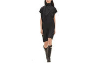 HERMES Short-Sleeved Dresses Women's Black