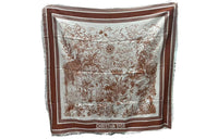 DIOR Silk Scarves Women's Brown