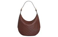 CELINE Calfskin Handbag Shoulder Bag Women's Chestnut Brown