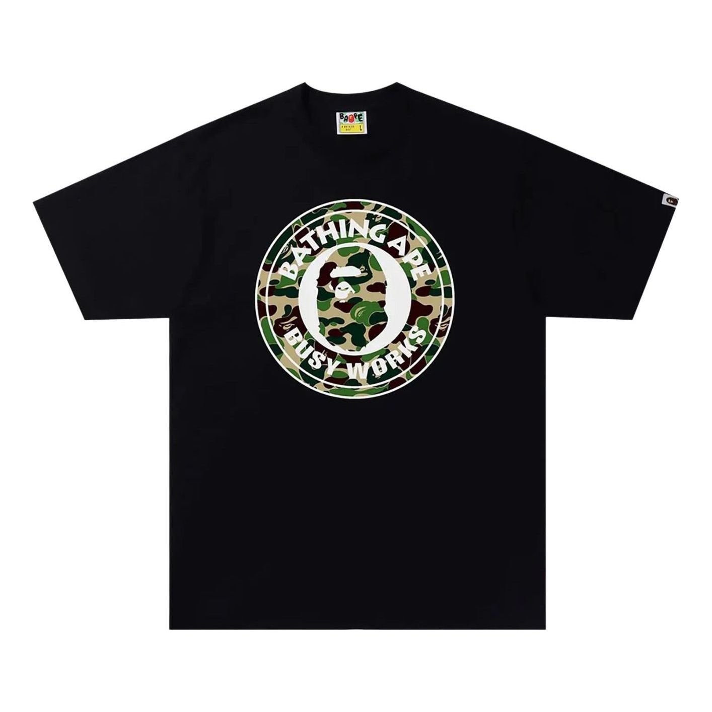 BAPE ABC Camo Busy Works T-Shirt 'Black Green' 1I30-110-006-BLKGREEN