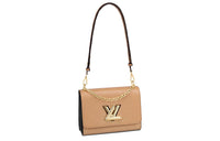 LOUIS VUITTON Twist EPI Leather Shoulder Bag Regular Women's Sand