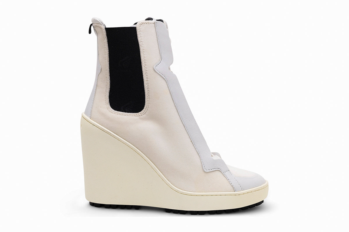 Hogan Lace-Up Wedge Ankle Boots