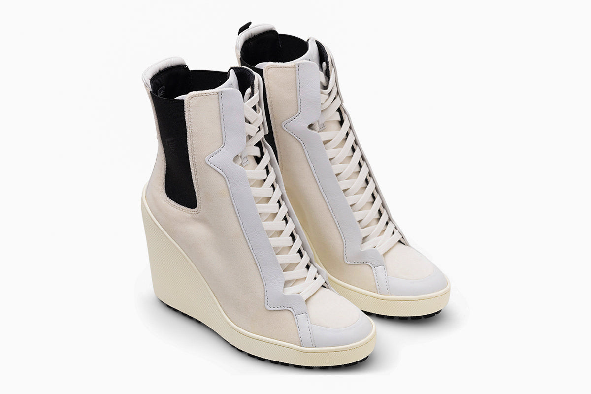 Hogan Lace-Up Wedge Ankle Boots