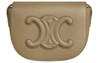 CELINE Cuir Triomphe Smooth Calf Leather Crossbody Bag Shoulder Bag Women's Tan