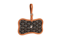 GOYARD Chien Gris Canvas With Leather Pet Bag Merch Unisex Black/Brown