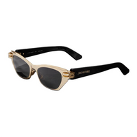DIOR Acetate Metal Cat Eye Sunglasses Women's Gold/Black