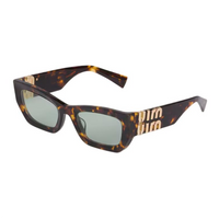 MIU MIU Acetate Rectangular Sunglasses Women's Tortoiseshell
