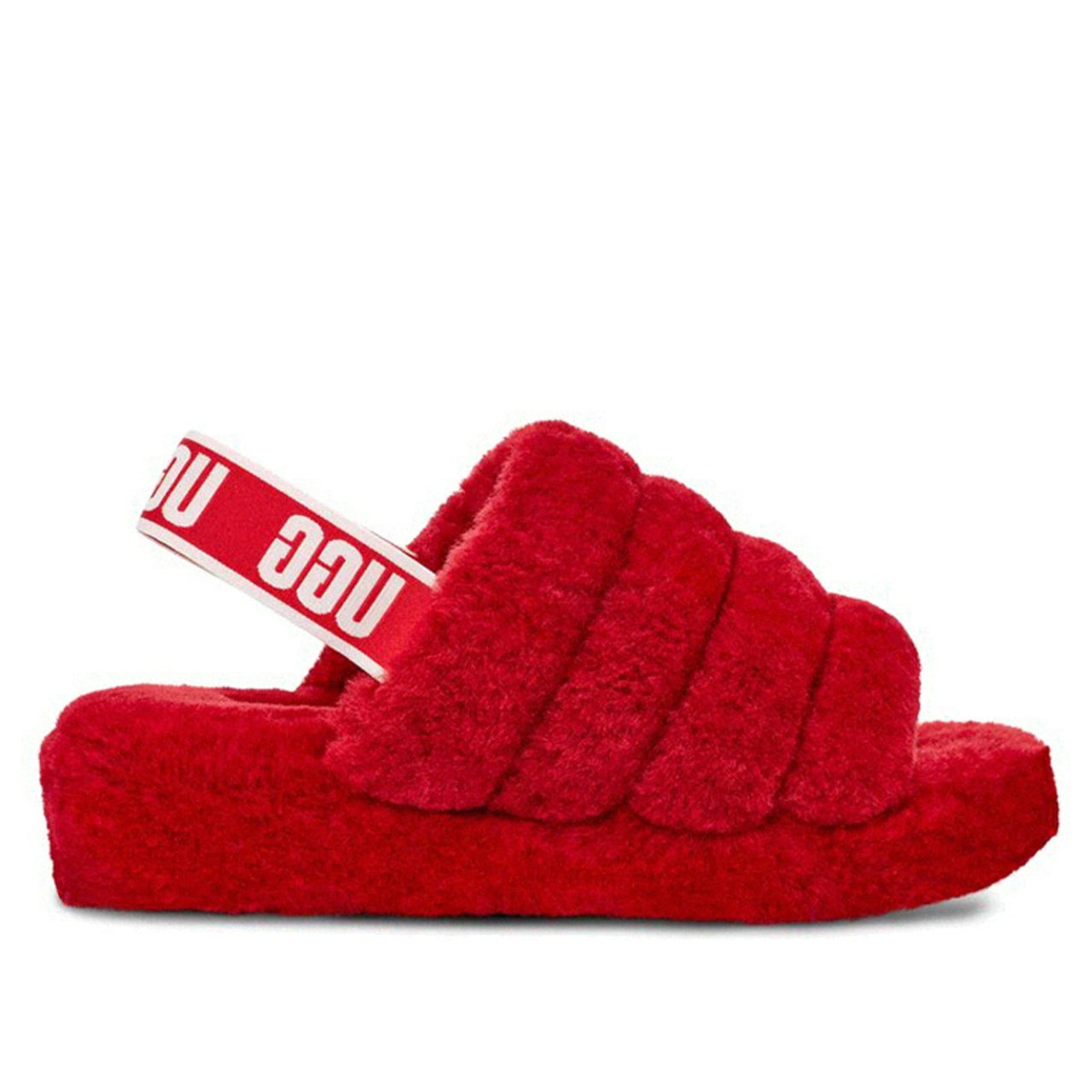 (WMNS) UGG Fluff Yeah 'Dark Red' 1095119-PCRL