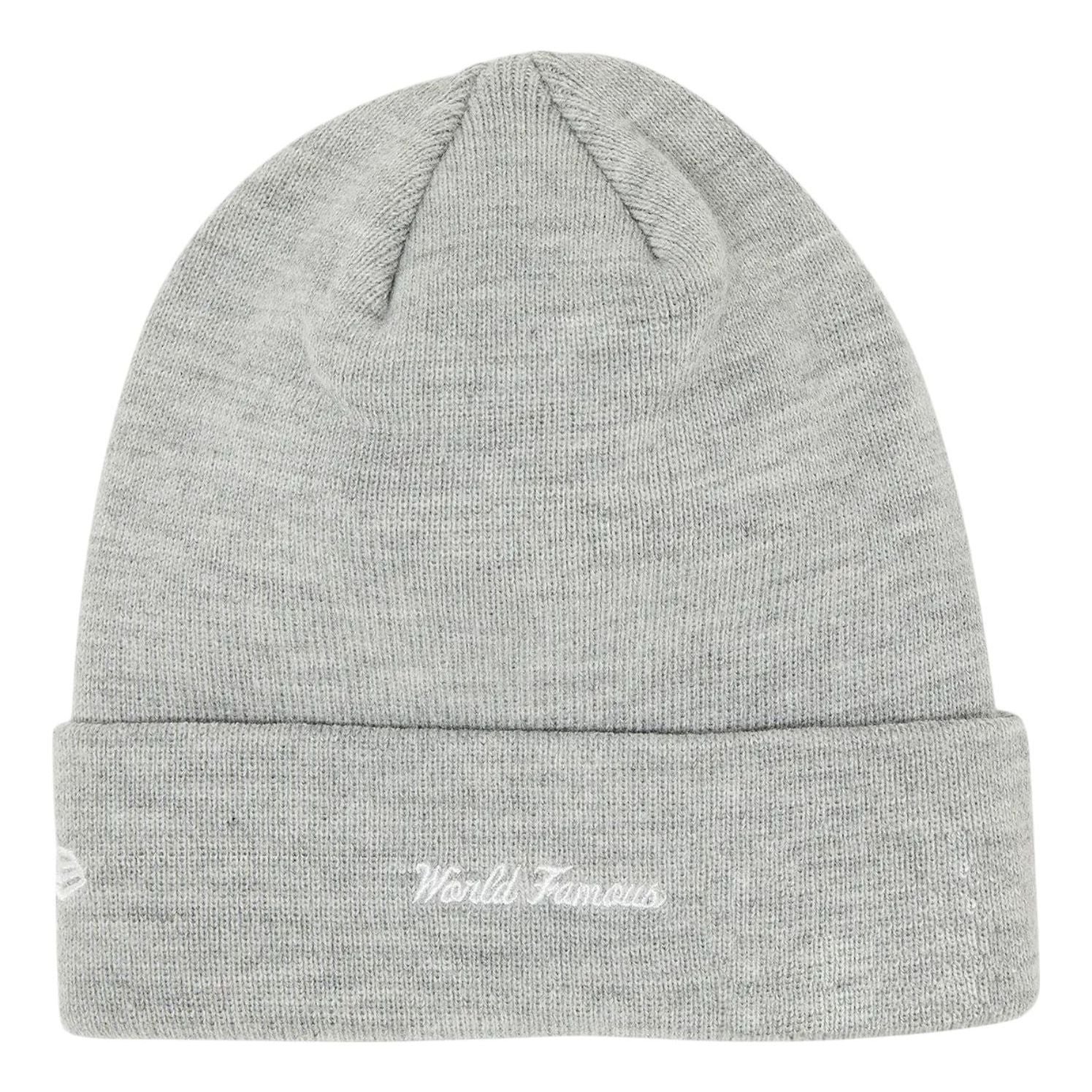 Supreme x New Era Box Logo Beanie 'Heather Grey' FW22BN10-HEATHER-GREY