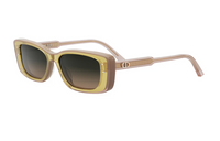 DIOR Plastic Injection Molding Square Sunglasses Women's Brown