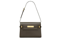 SAINT LAURENT Cow Leather Crossbody Bag, Shoulder Bag Women's Dark Gray