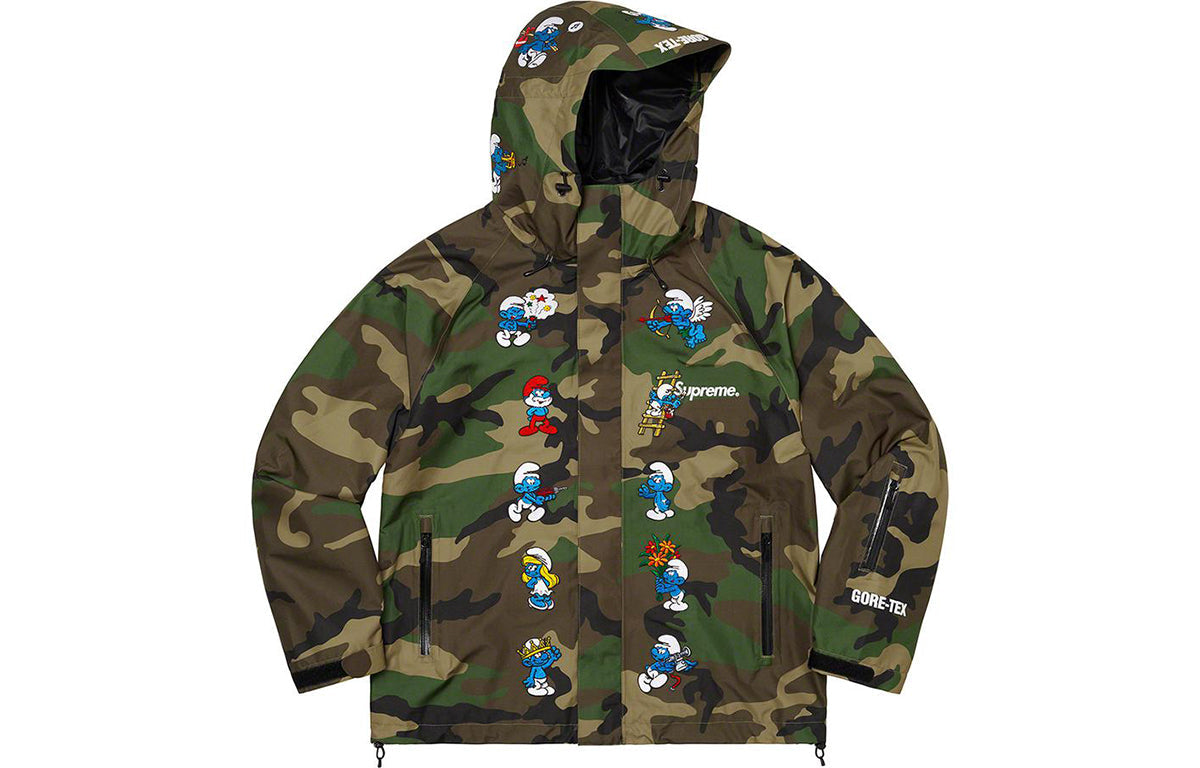 Supreme x Smurfs GORE-TEX Shell Jacket 'Black Blue White' SUP-FW20-015