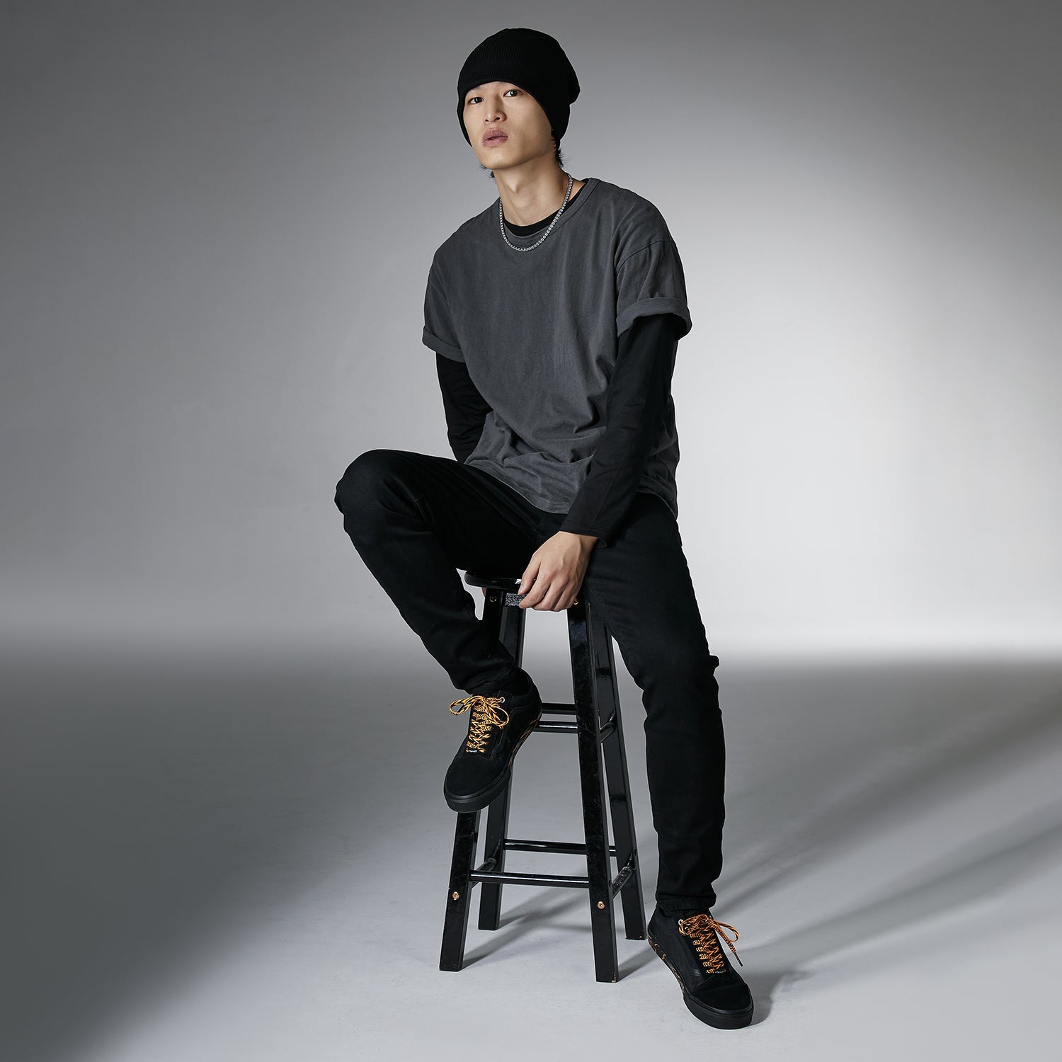 HuaTunan x Vans Old Skool Low-top Sneakers Black Unisex VN000ZDFBLK