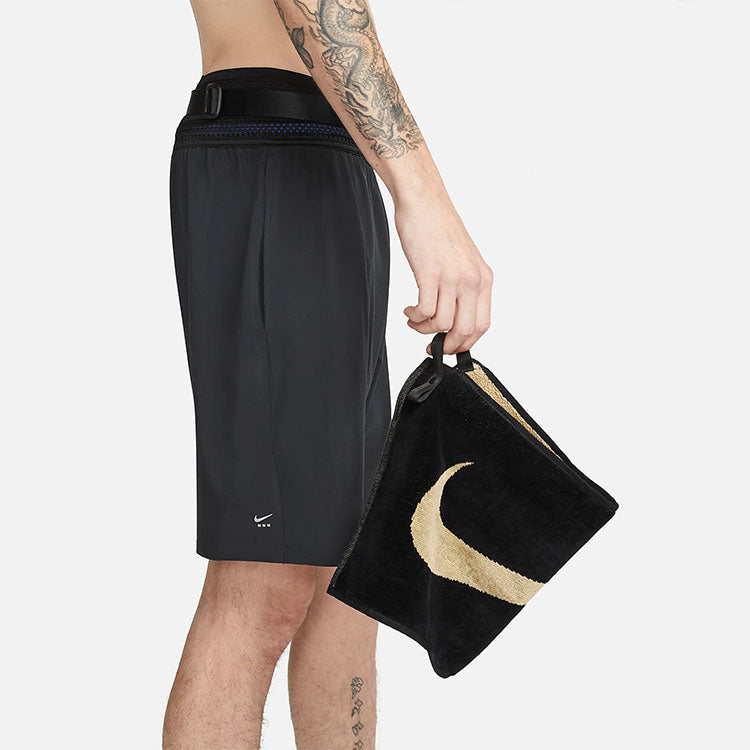 Men's Nike x MMW Crossover Solid Color Yoga 3 In 1 Sports Shorts Black DD9440-010